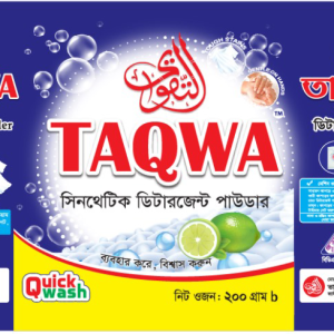 তাকুয়া সিনথেটিক ডিটারজেন্ট পাউডার-২০০ গ্রাম